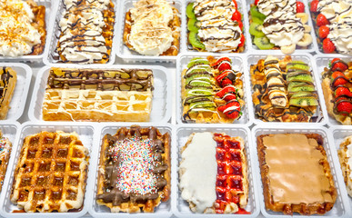 Belgian waffles in Brussels