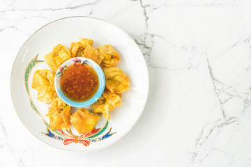crispy fried pork dumplings