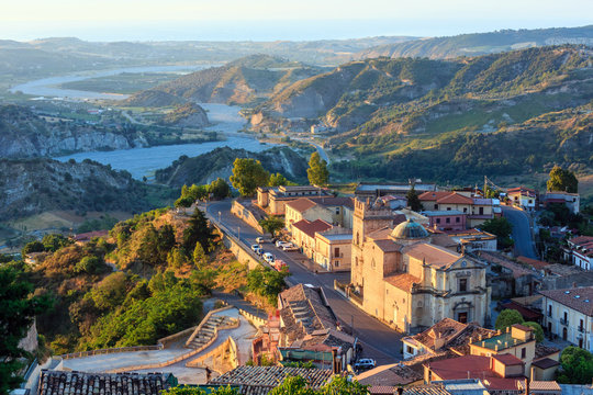 Sunrise Stilo village, Calabria, Italy