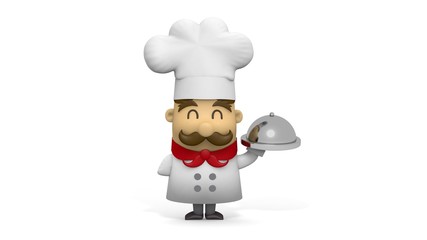 Cocinero chef bandeja - 175827386