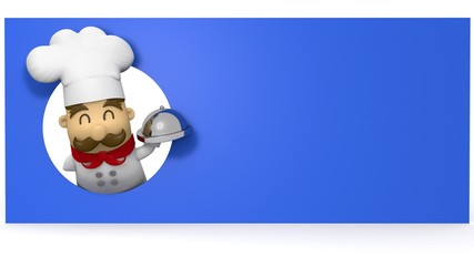 Cocinero chef ficha color - 175827393