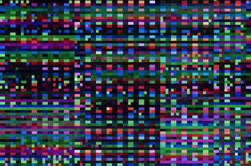 Pixel pattern of a digital glitch / Abstract background, pixel patterns of a digital glitch.
