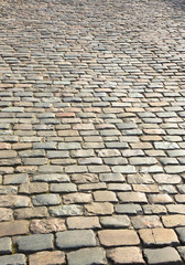 Ancient cobblestones Background.