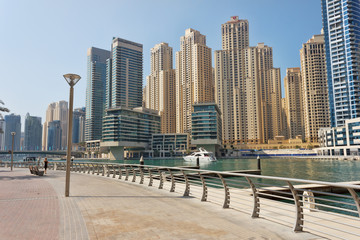 Fototapeta premium Modern buildings in Dubai Marina