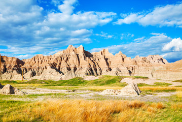 Fototapeta premium Scenic view at Badlands National Park, South Dakota, USA