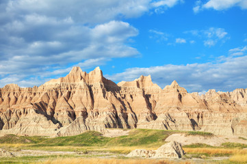 Fototapeta na wymiar Scenic view at Badlands National Park, South Dakota, USA