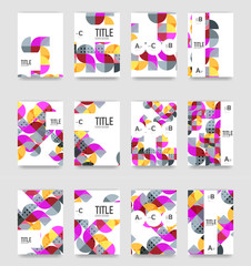 Set of brochure cover templates