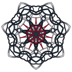 Aribic Colorful Mandala. Ethnic tribal ornaments