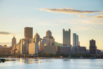 Pittsburgh cityscape with the Ohio river - 175831587
