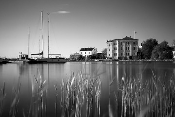 Fototapeta premium Old military buildings near Helsinki Finland 