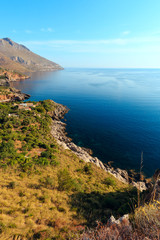 Fototapeta premium Zingaro sea coast, Sicily, Italy