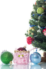 multicolored christmas ornaments