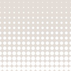 Vector halftone circles pattern in pastel colors, beige & white texture
