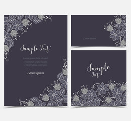Floral greeting cards