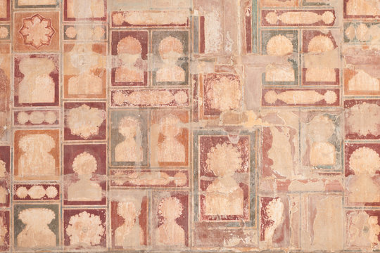 Detail At Akbar's Tomb Complex In Sikandra