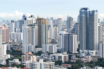 aerial cityscape, residential buildings, at daytime