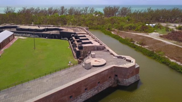 Aerial inspection Fort Zachary Taylor Historic State Park