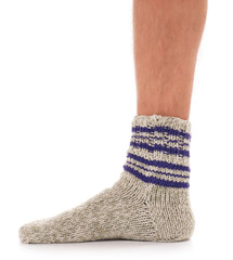 Warm knitted socks