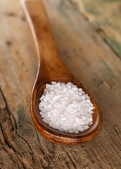Salt on a spoon