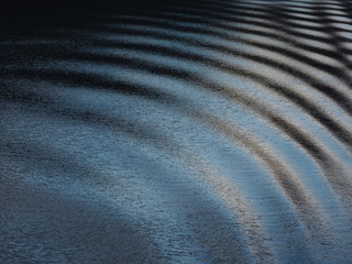 Rippling surface of a fjord