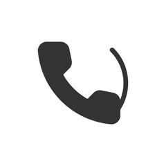 Communication Glyph - Line Telephone Icon