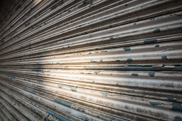 Fototapeta premium 0ld Steel Rolling Shutter