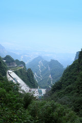 mountains landscape in Zhangjiajie china