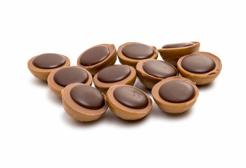 chocolate truffle with nut
