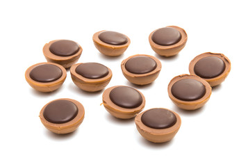 chocolate truffle with nut