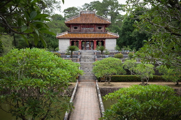 Obraz premium chinese forest temple