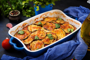 Eggplant Parmigiano (eggplant casserole) - a traditional Italian dish