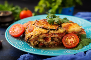 Eggplant Parmigiano (eggplant casserole) - a traditional Italian dish