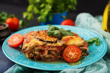 Eggplant Parmigiano (eggplant casserole) - a traditional Italian dish