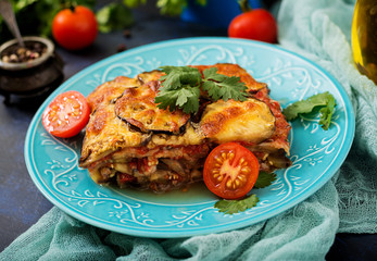 Eggplant Parmigiano (eggplant casserole) - a traditional Italian dish