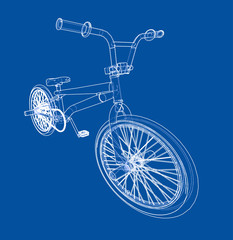 Bicycle bmx. Vector