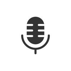 Communication Glyph - Microphone Icon