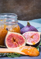Figs jam or marmalade preserve homemade.