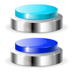 Blue push buttons