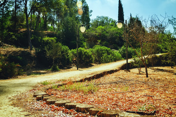 Presidential Park in Nicosia, Cyprus in October