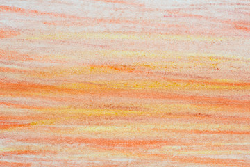 orange watercolor crayon drawing background texture