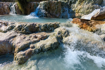 Natural spa Saturnia thermal baths, Italy