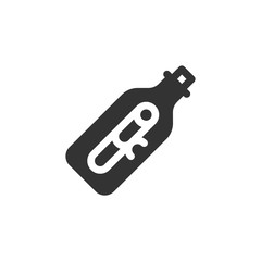 Communication Glyph - Message in the Bottle Icon