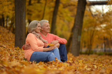 Fototapeta premium Senior couple sitting 
