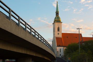 Bratislava ,Church of St. Martin in sunrise, Slovakia