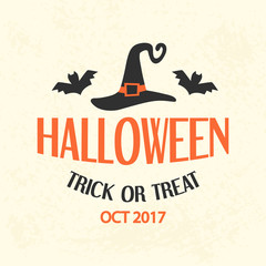 Halloween Emblem Template, Logo Badge