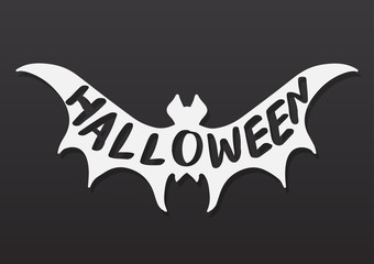 Happy Halloween vector lettering.