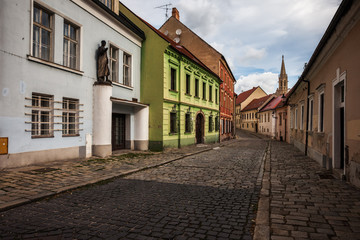 Fototapeta na wymiar Street in Old Town of Bratislava in Slovakia