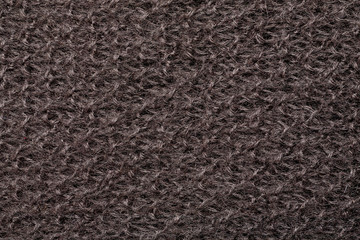 Macro shot of gray natural wool, abstract texture