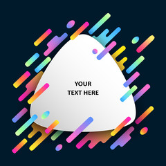 Abstract colorful template for advertising. Vector illustration