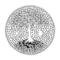 Download Tree Of Life Mandala Svg Free - Layered SVG Cut File - All ...
